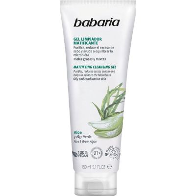 Babaria Aloe Vera Gel Limpiador Facial Matificante 150 Ml