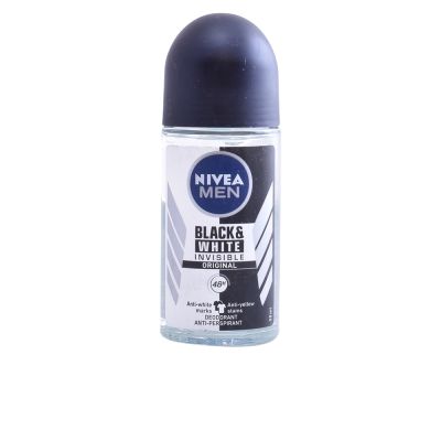 Nivea Men Black & White Invisible Desodorante Roll-On 50 Ml