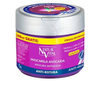 Natur Vital Mascarilla Anticaída Tratamiento Capilar Antirotura 500 Ml