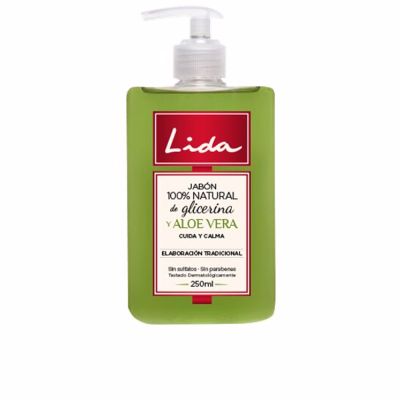 Lida Jabón 100% Natural Manos Glicerina Y Aloe Vera 250 Ml