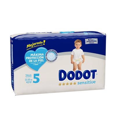 Dodot Sensitive Talla 5 Pañales 11-16 Kg 42 U