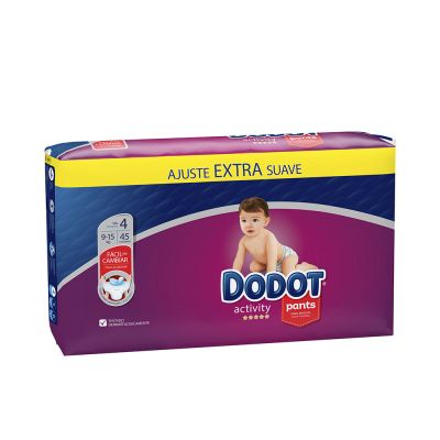 Dodot Pants Activity Talla 4 Pañal-Braguita 9-15 Kg 45 U