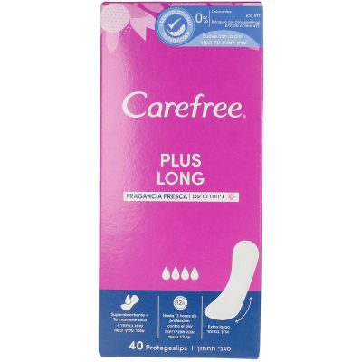 Carefree Plus Long Protector Fragancia Fresca 40 U