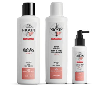 Nioxin Sistema 3  - Kit -  Tratamiento Para Cabello Teñido Ligeramente Debilitado 3 Pz