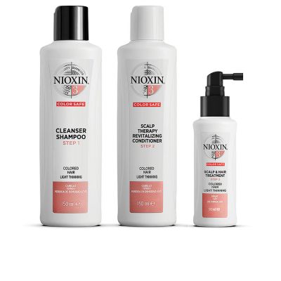 Nioxin Sistema 3 - Kit - Tratamiento Para Cabello Teñido Ligeramente Debilitado 3 Pz