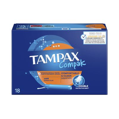 Tampax Compak Tampón Super Plus 18 U