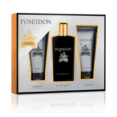 Posseidon Poseidon Gold Ocean For Men Lote 3 Pz