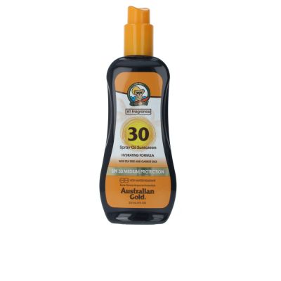 Australian Gold Sunscreen Spf30 Spray Oil Hydrating With Carrot 237 Ml