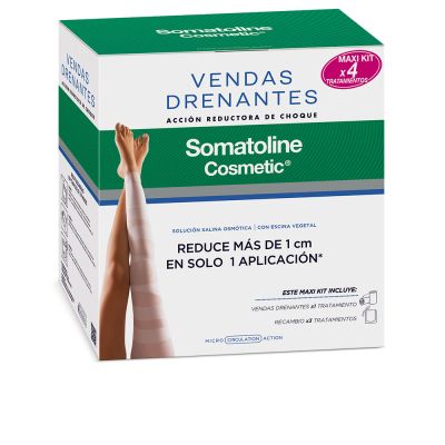 Somatoline Cosmetic Drenante Vendas Maxi Kit Lote 4 Pz