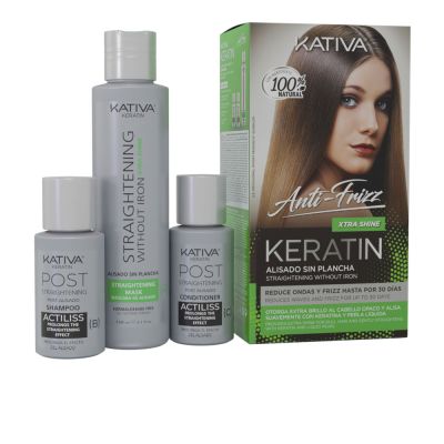 Kativa Keratin Anti-Frizz Alisado Sin Plancha Extra Brillo 30 Días