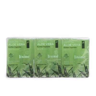Lixone Aloe Vera Jabón Piel Seca O Sensible 3 X 125 Gr