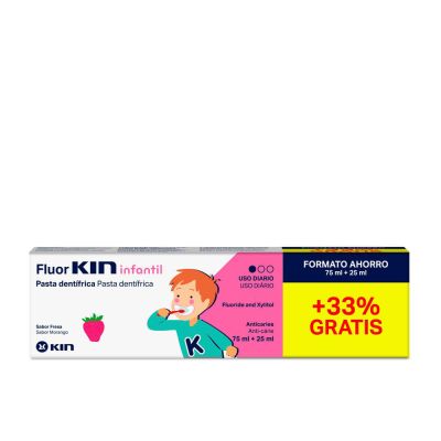 Fluorkin Infantil Pasta Dentífrica #Fresa 75 + 25 Ml