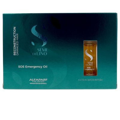 Alfaparf Milano Semi Di Lino Reconstruction Sos Emergency Oil 6 X 13 Ml