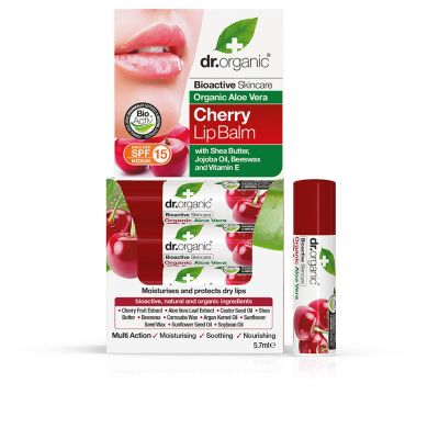 Dr. Organic Aloe Vera Y Cereza Bálsamo Labial 5,7 Gr