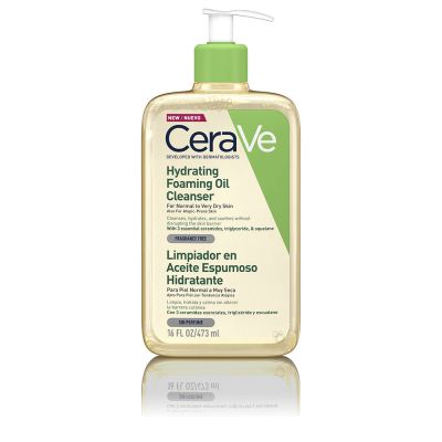 Cerave Hydrating Foaming Oil Cleanser For Normal To Very Dry Skin 473 Ml