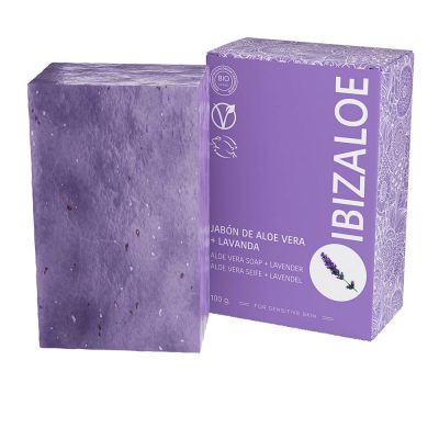 Ibizaloe Jabón De Aloe Vera + Lavanda 100 G