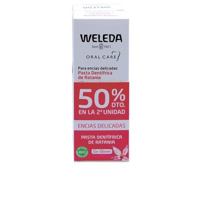 Weleda Oral Care Pasta Dentífrica De Ratania Pack 2 X 75 Ml