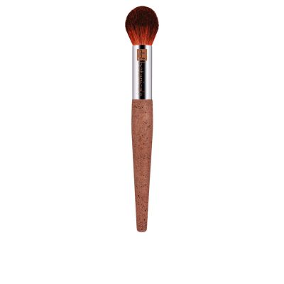 Dr. Botanicals Highlighter Brush Bionic Synthetic Hair Recycled Aluminium Coffee & Corn Handle 1 U