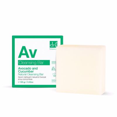 Dr. Botanicals Avocado & Cucumber Natural Cleansing Bar 1 Pz