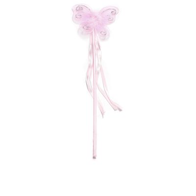 Inca Varita Mariposa Cintas En Rosa 1 Pz