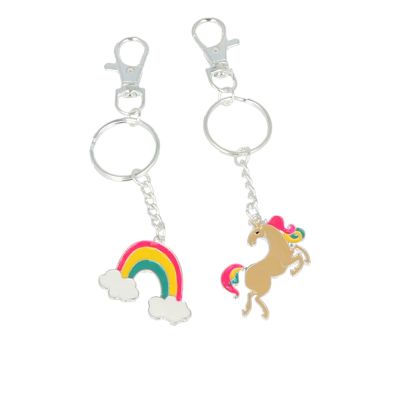 Inca Llaveros Unicornio-Arcoiris Bff Lote 2 Pz