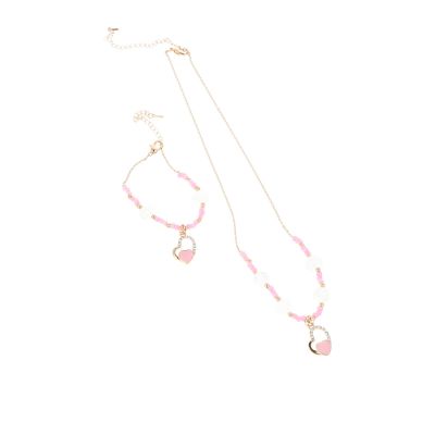 Inca Collar Y Pulsera Corazones Lote 2 Pz