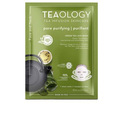 Teaology Face And Neck Green Tea Aha + Bha Mask 21 Ml
