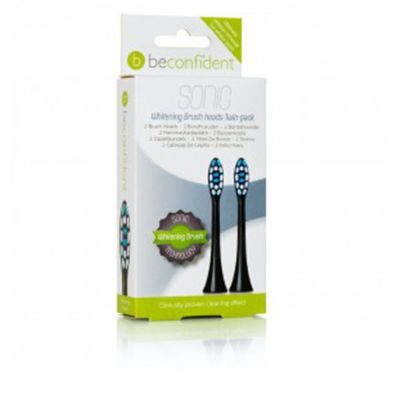 Beconfident Sonic Toothbrush Heads Whitening Black Lote 2 Pz