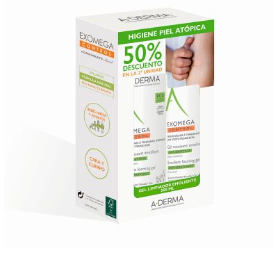 A-Derma Exomega Control Gel Espumoso Emoliente Lote 2 X 500 Ml