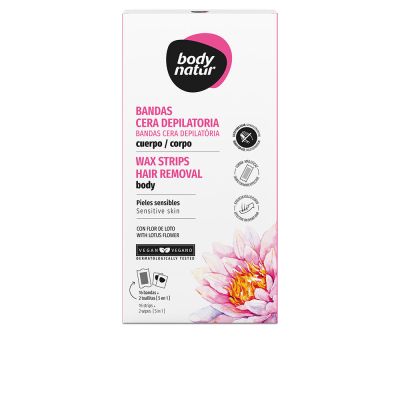 Body Natur Bandas Cera Depilatoria Cuerpo Flor De Loto 16 U