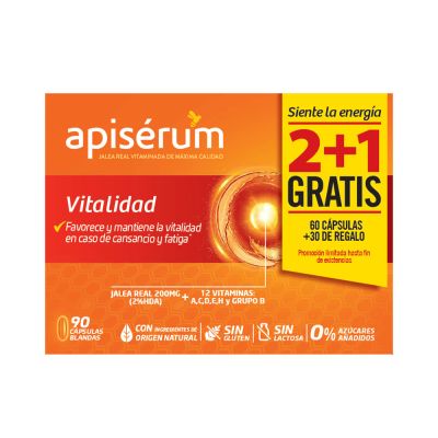Apisérum Vitalidad 90 Cápsulas