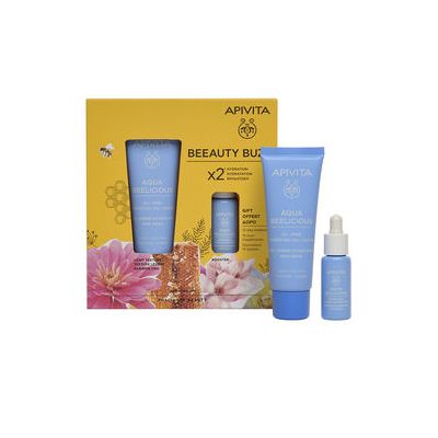 Apivita Beeauty Buzz Gel Crema Aqua Beelicious Lote 2 Pz
