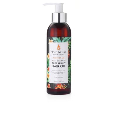Flora And Curl Protect Me African Citrus Superfruit Hair Oil 200 Ml