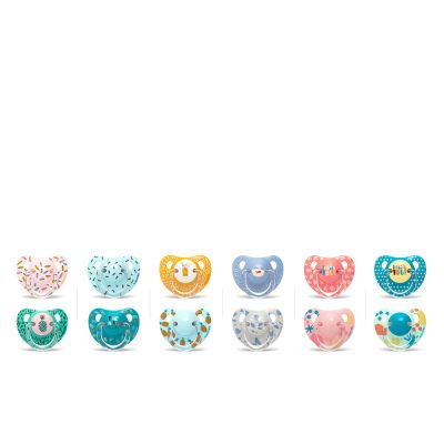 Suavinex Pack De 2 Chupetes De Látex Con Tetina Anatómica +12M