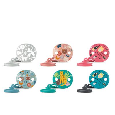 Suavinex Prints Broche Pinza Cadenita Ovalado 1 U