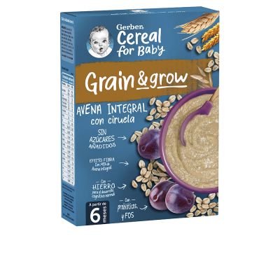 Gerber Grain & Grow Papilla #Avena Integral Con Ciruela 250 Gr