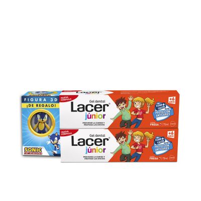 Lacer Junior Gel Dental Fresa Duo + Regalo 2 X 75 Ml 2 U