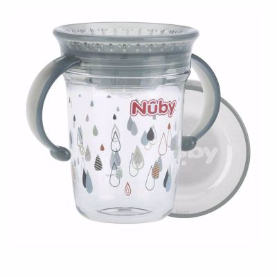 Nûby Taza Mágica Asas De Tritan™ 6M+ #Gris 240 Ml