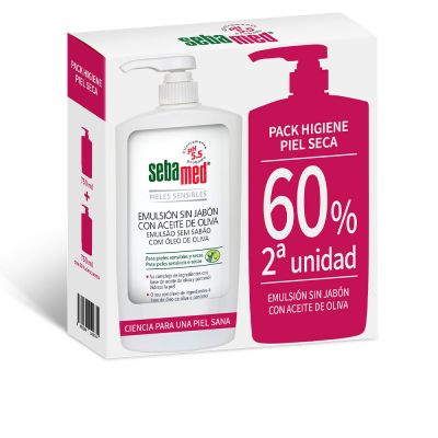 Sebamed Emulsión Sin Jabón Gel De Baño Con Aceite De Oliva 2 X 750 Ml