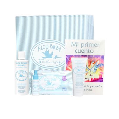 Picu Baby Infantil Caja Rayas Azul New Lote 5 Pz