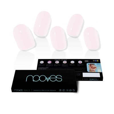 Nooves Láminas De Uñas De Gel Pale Rose Premium Luxe Solid #Rosa 20 U