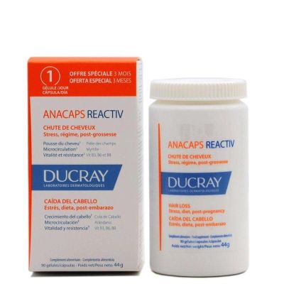 Ducray Anacaps Reactiv Complemento Alimenticio 90 Cápsulas
