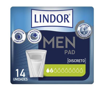 Lindor Men Pad Normal 2 Drops 14 U