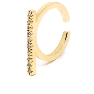 Shabama Manhattan Gold Anillo #Oro Brillo 1 U