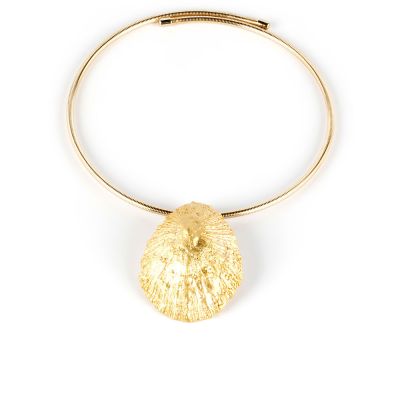 Shabama Calobra Elástico Collar #Oro Brillo 1 U