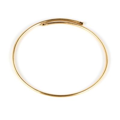 Shabama Guinea Elástico Collar #Oro Brillo 1 U