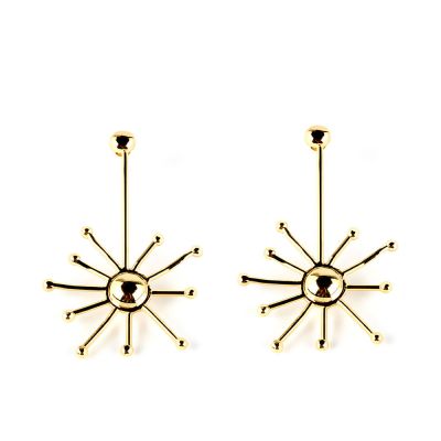 Shabama Sun Pendientes #Oro Brillo 1 U