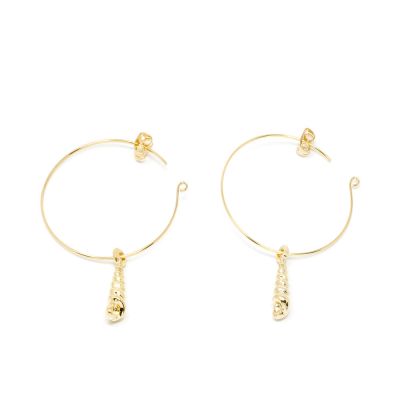 Shabama Agulla Pendientes #Oro Brillo 1 U