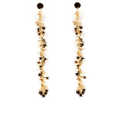 Shabama Starry Xl Pendientes #Oro Brillo 1 U