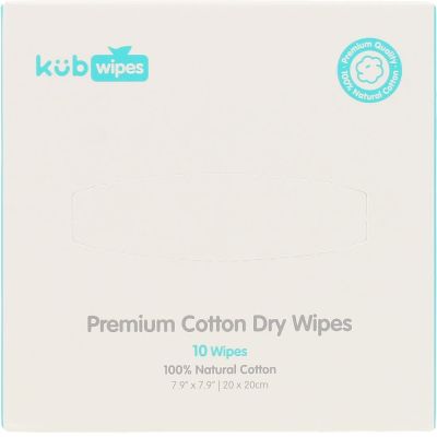 Kubwipes Minibox Wipes De Algodón 100% Natural 10 U